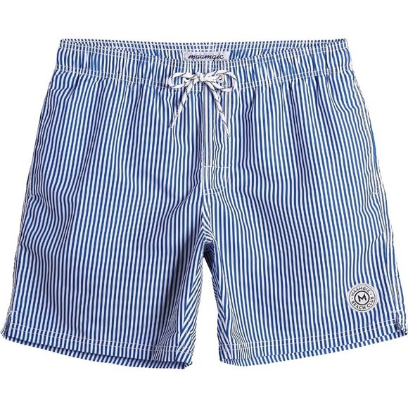 ✨Men's Blue Swim Trunks 7 Inch Swim Shorts Swim Suits Mesh Liner Board Shorts - Picture 1 of 6